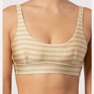 NWT Tigerlily Striped Bralette Bikini Top XL